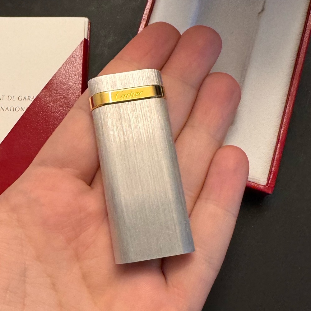 Cartier Vintage Lighter Gold Plated Brand New NOT USED